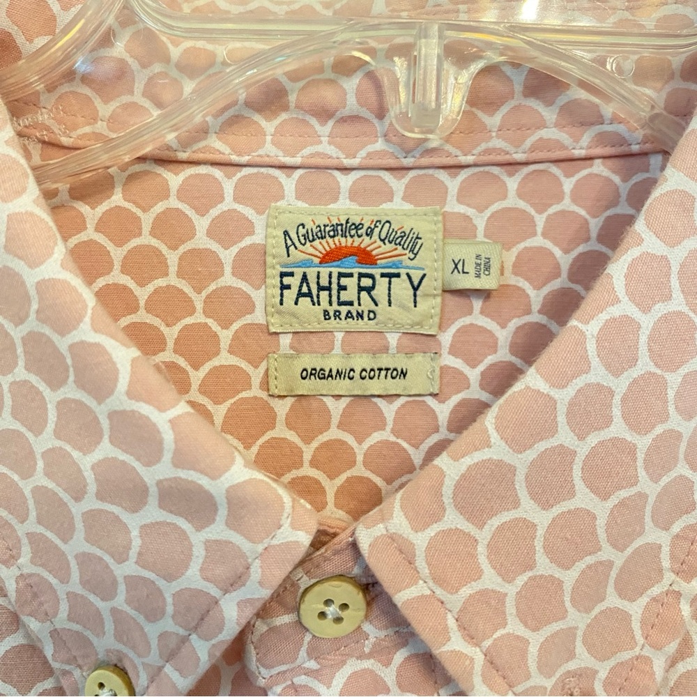 Faherty Light Pink Patterned Button Down Shirt - image 3
